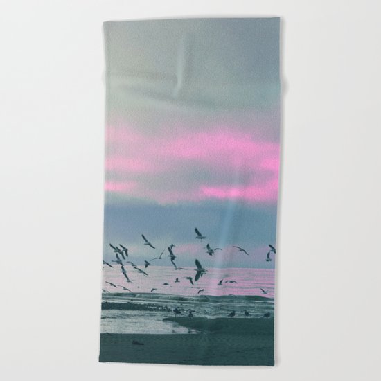 The Seagulls 3 Beach Towel