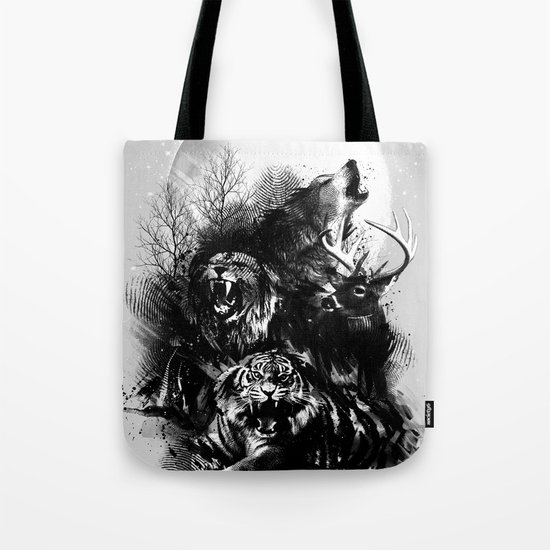 Call of the Wild (GRAY) Tote Bag
