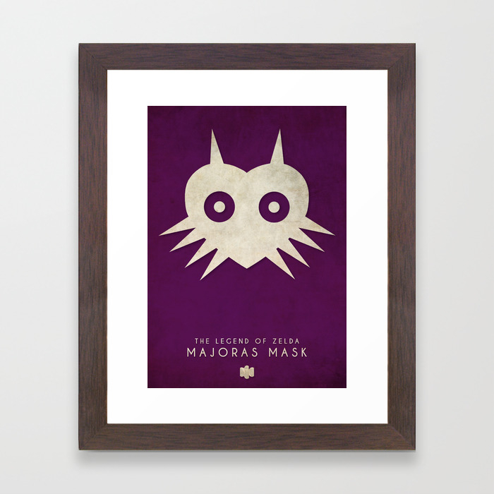 The Legend Of Zelda Majoras Mask Nintendo 64 Minimalist Framed