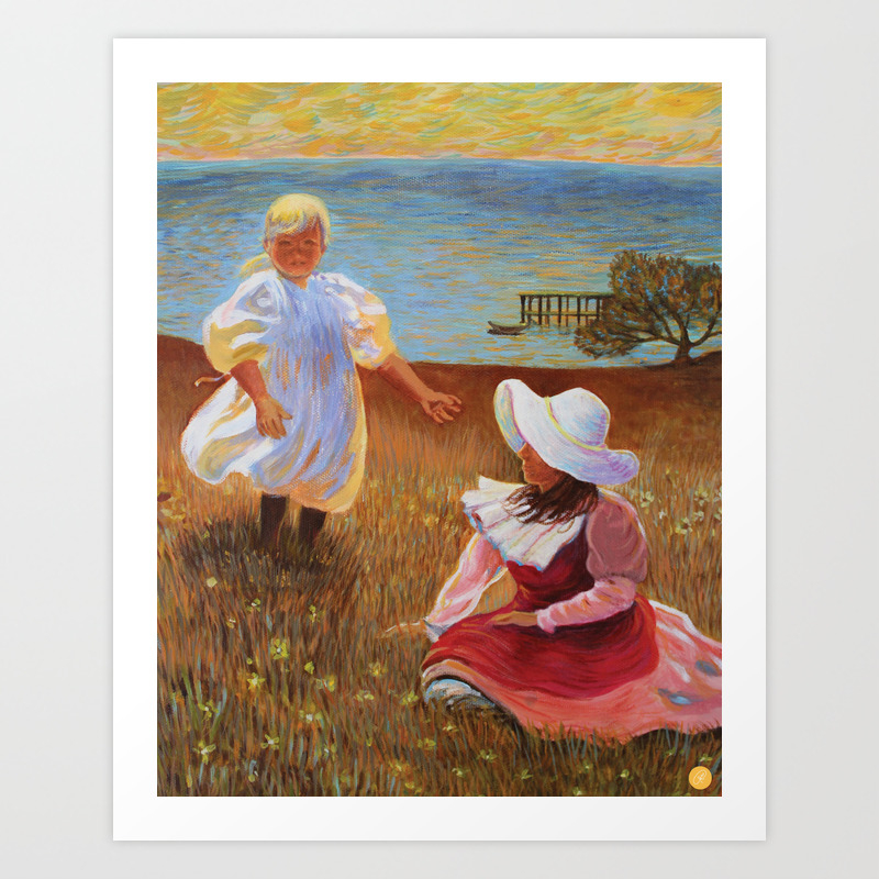 The Sisters Reproduction Of American Impressionist Frank Benson