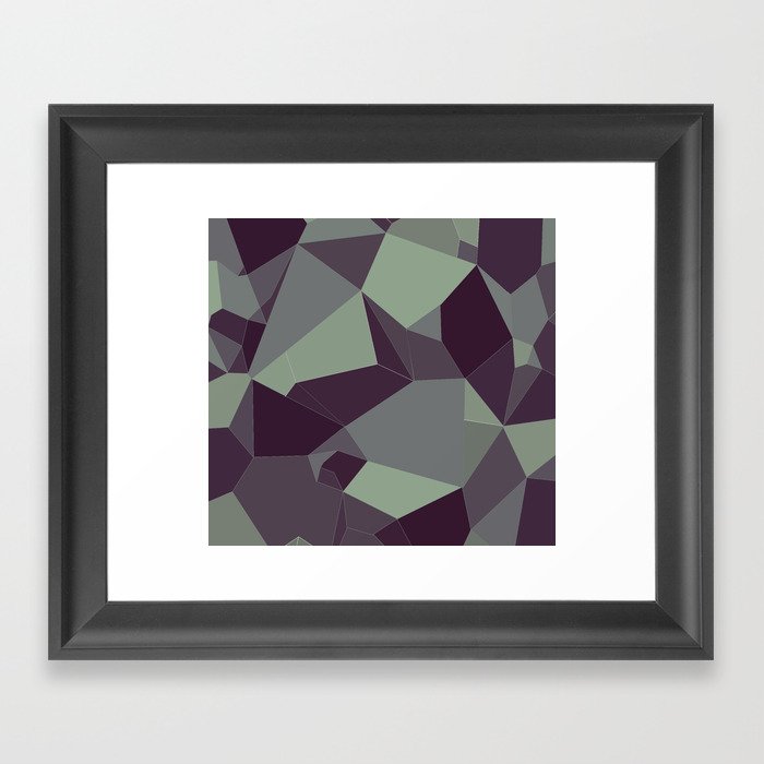 Low Poly Abstract Framed Art Print