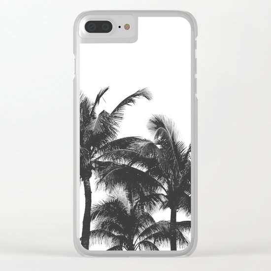 Simple palm trees Clear iPhone Case