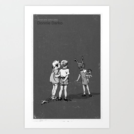 Janet And John Play Donnie Darko Art Print