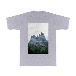 Mountains 13 T Shirt | Summer, Wildlife, Rock, Tourism, Landscape, Bird, Spring, Forest, Pineforest, Photo 