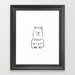 BEAR with me Framed Art Print