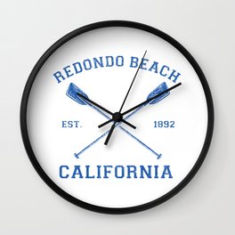 Vintage Redondo Beach Vacation Stuff Wall Clock