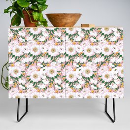 Peonies on Pink Credenza