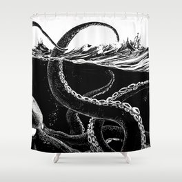 Kraken Rules the Sea Shower Curtain
