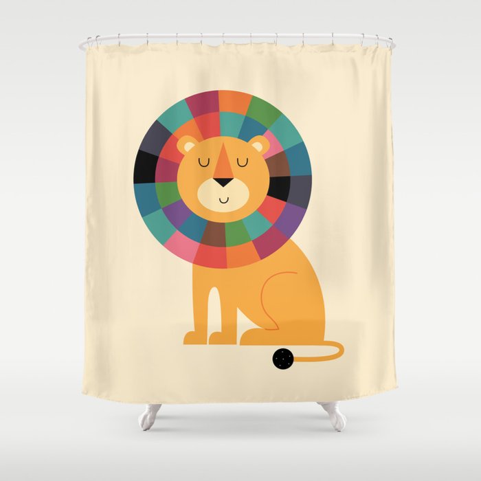 Mr. Confidence Shower Curtain by andywestface | Society6