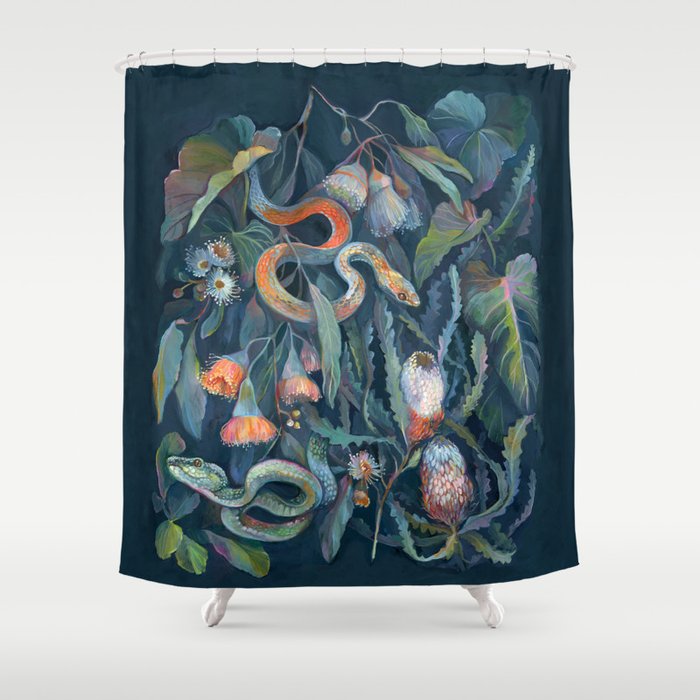 Snake Banksia Forest Shower Curtain