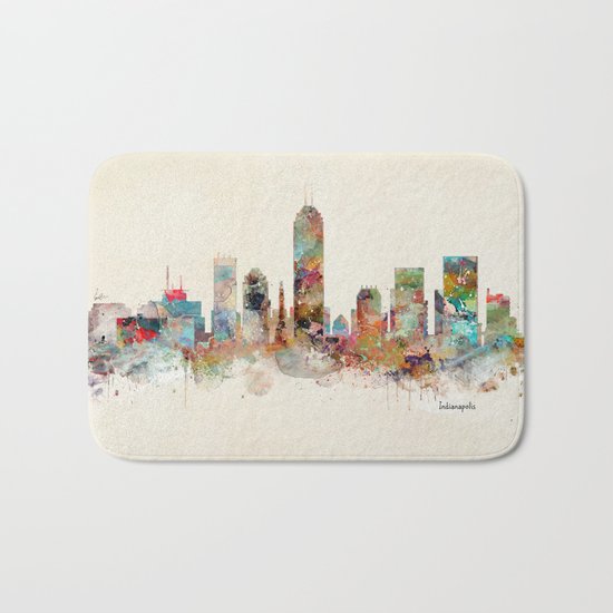indianapolis indiana Bath Mat