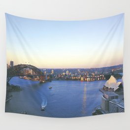 Australia Photography - Sydney In The Early Morning Wall Tapestry | Southaustralia, Perth, Greatbarrierreef, Australian, Animal, Westernaustralia, Nature, Photo, Travel, Sunset 