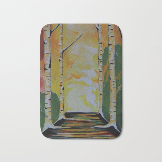 Meet Me By The Birches Bath Mat