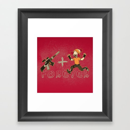 Jayne + Vera 4 Ever Framed Art Print