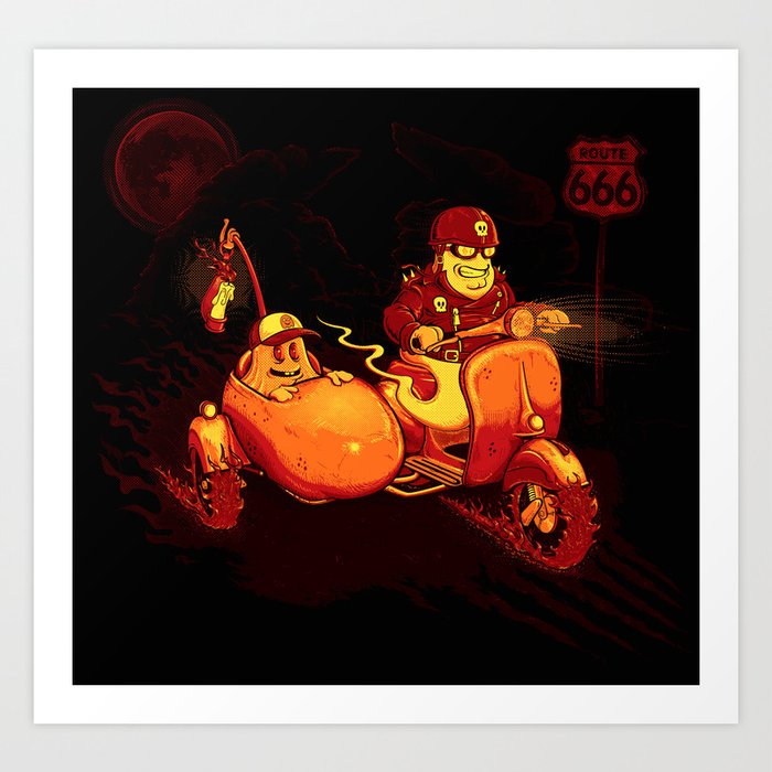 Route To Hell Art Print