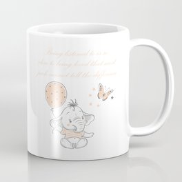 Baby Elephan With Butterfly Coffee Mug