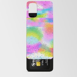 3D Pixel Glitch Psychedelic Rainbow 01 Android Card Case