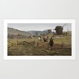 1920 - don't play with the strangers Art Print