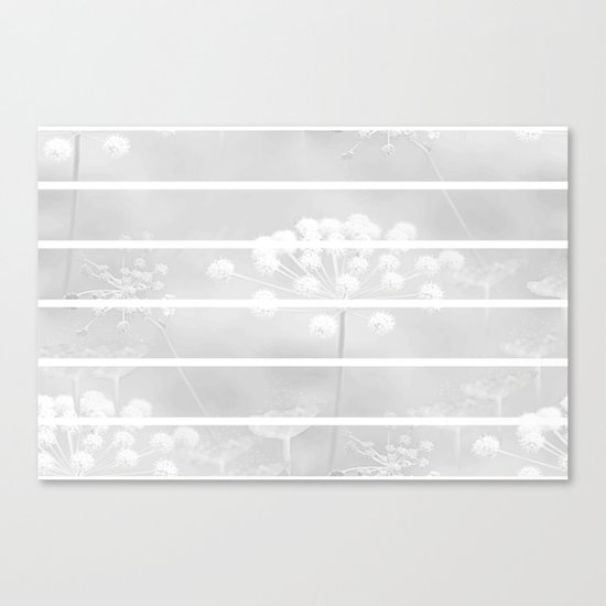 Grey And White Canvas Print