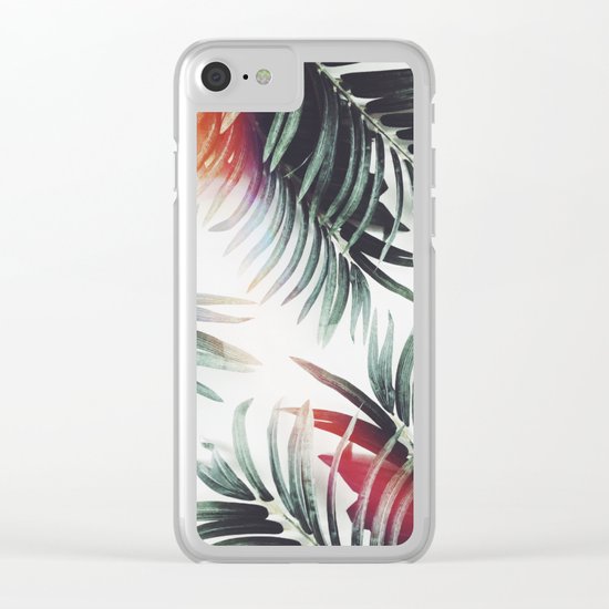 Vintage plants Clear iPhone Case