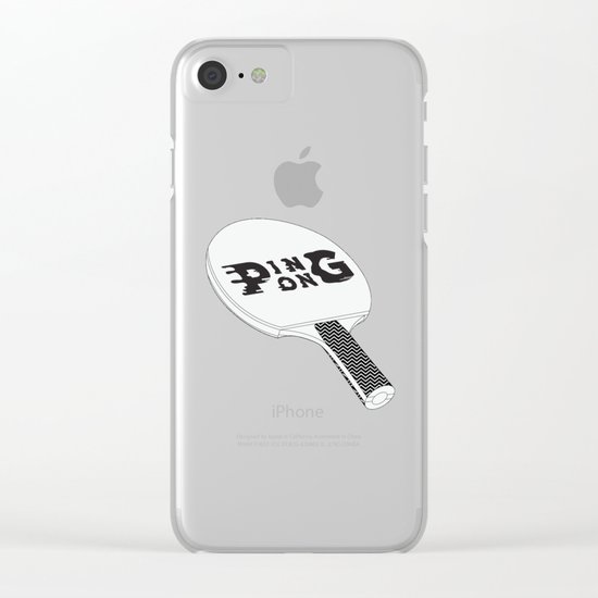 Ping Pong Clear iPhone Case