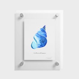 Shell 1 - Renew - Ultramarine Blue Floating Acrylic Print