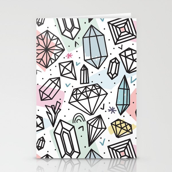 Gemstones Stationery Cards