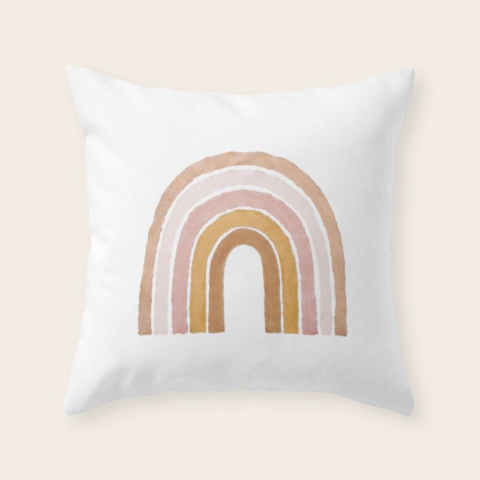 rainbow throw pillow