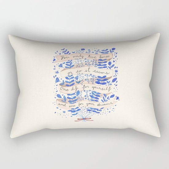 You only live twice Rectangular Pillow