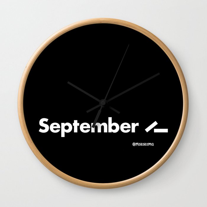September 11 (2001) - Black Wall Clock