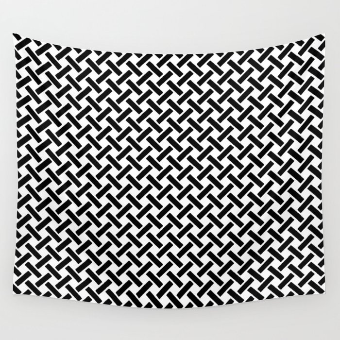 Basket Weave Pattern Inverted. Wall Tapestry