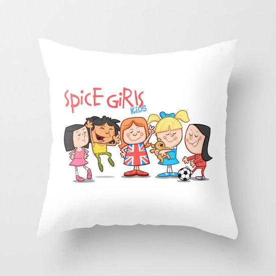 Spice Girls Kids Throw Pillow
