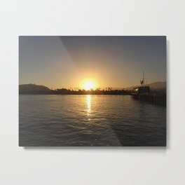 Santa Barbara sunset Metal Print | Santabarbara, Digital, Ocean, Evening, Stearnswharf, Color, Sunset, Photo 