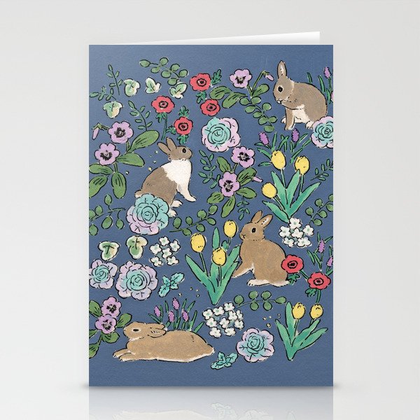 with early spring flowers Stationery Cards