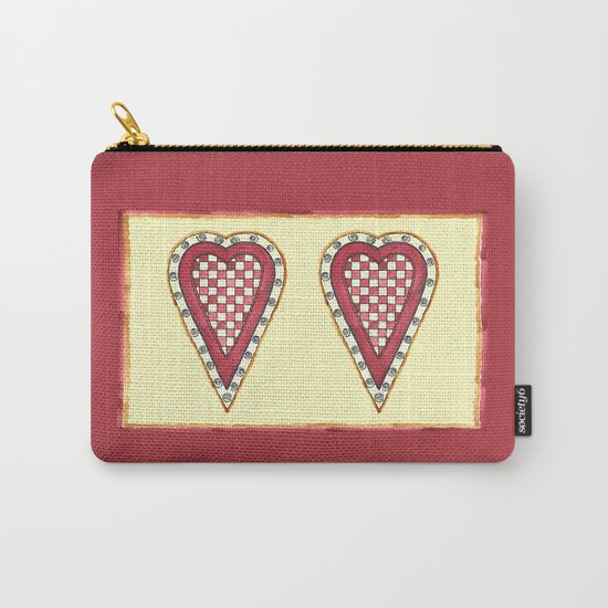 My Checkered Heart Carry-All Pouch