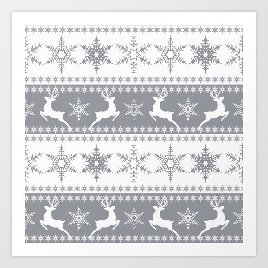 Christmas pattern . Art Print