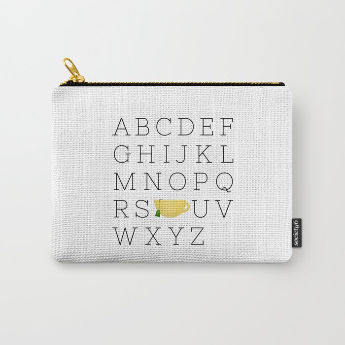 Alphabet Tea Carry-All Pouch