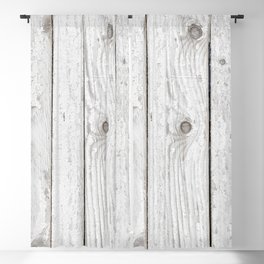 Rustic Shabby Chic French Country Farmhouse Beige White Barn Wood Blackout Curtain