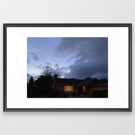 Home after the storm Framed Art Print