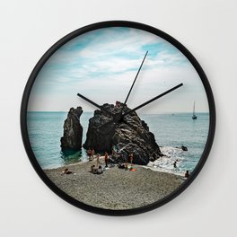 Ligurian Beach Cinque Terre Wall Clock