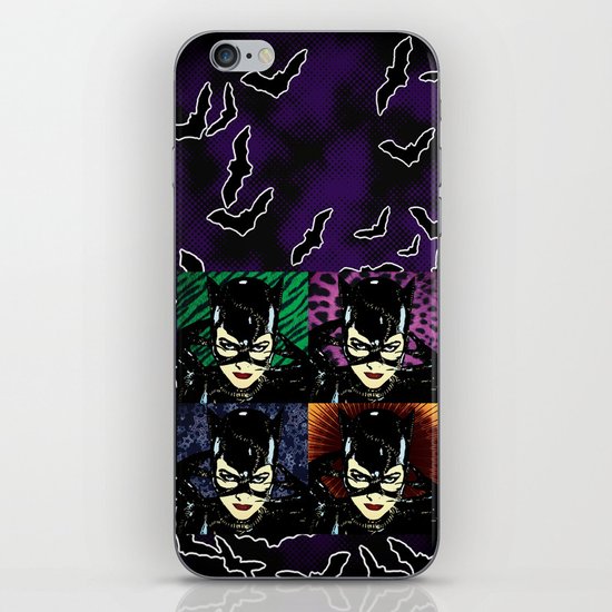 Four Catwomen iPhone & iPod Skin