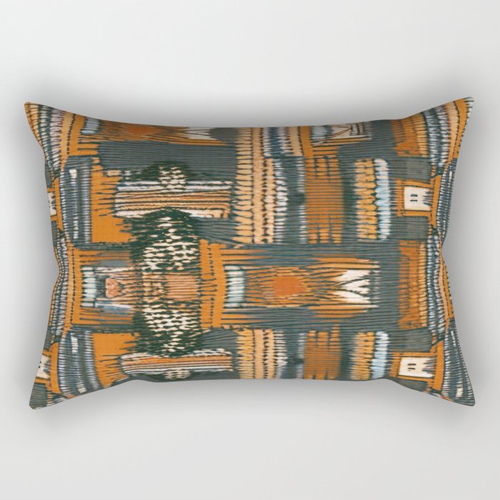 Woven blanket design Rectangular Pillow