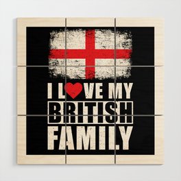 British Family Wood Wall Art