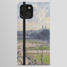 Camille Pissarro The Garden of the Tuileries on a Winter Afternoon (1899)  iPhone Wallet Case