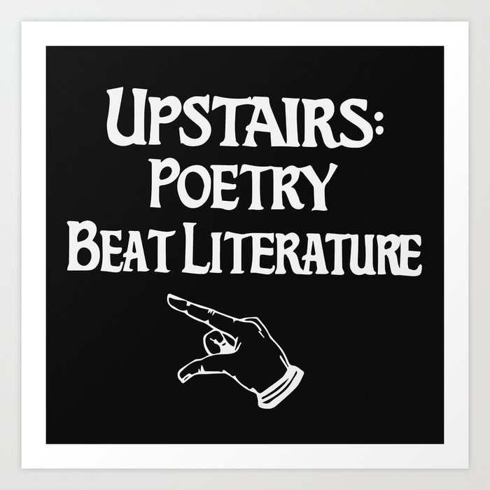 Poetry and Beat Generation Literature Art Print