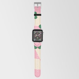 Warped Hippie Flowers Smiley Apple Watch Band