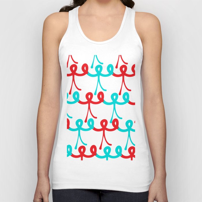 Unity Stick Figures Holding Hands Tank Top