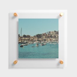 Spain Photography - Boats Floating Off The Spanish Shore Floating Acrylic Print