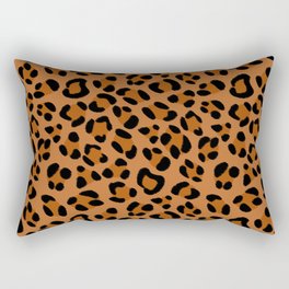 Leopard Print Scribble Rectangular Pillow