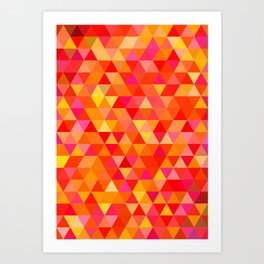 Hot triangles Art Print